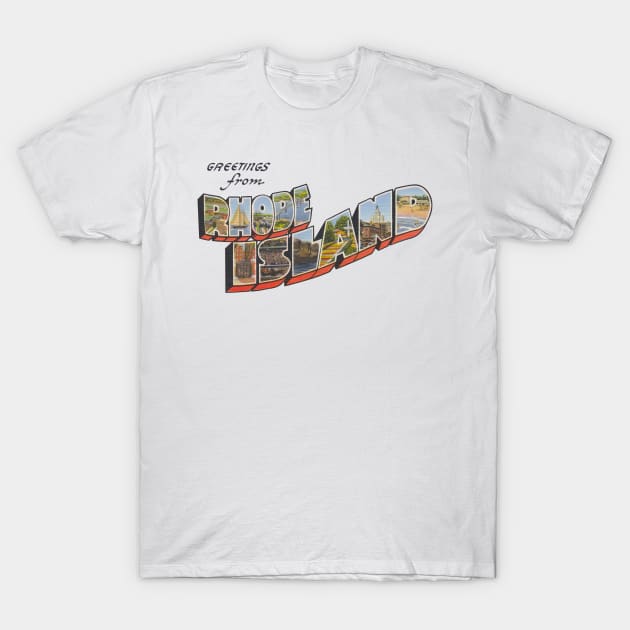 Greetings from Rhode Island T-Shirt by reapolo